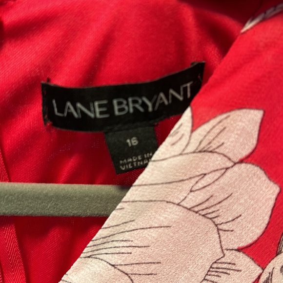 Lane bryant chrysanthemum print maxi dress red 16 - Picture 4 of 4